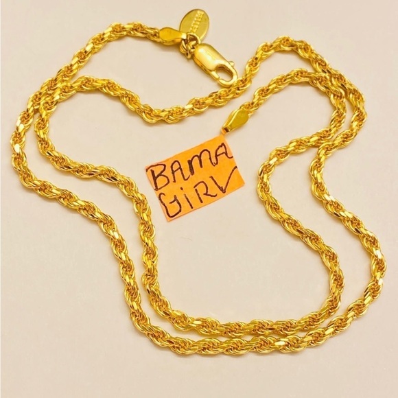 QVC Bellezza HSN Limited Edition Gold Rope chain Necklace - Picture 10 of 11